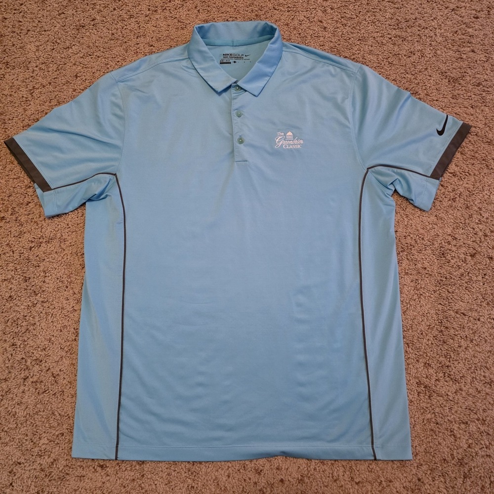 The Greenbrier Classic Shirt Mens Large Golf Polo Nike Dri Fit Tour Performance